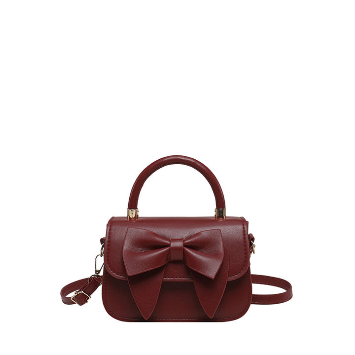 Bow-Accent Structured Handbag