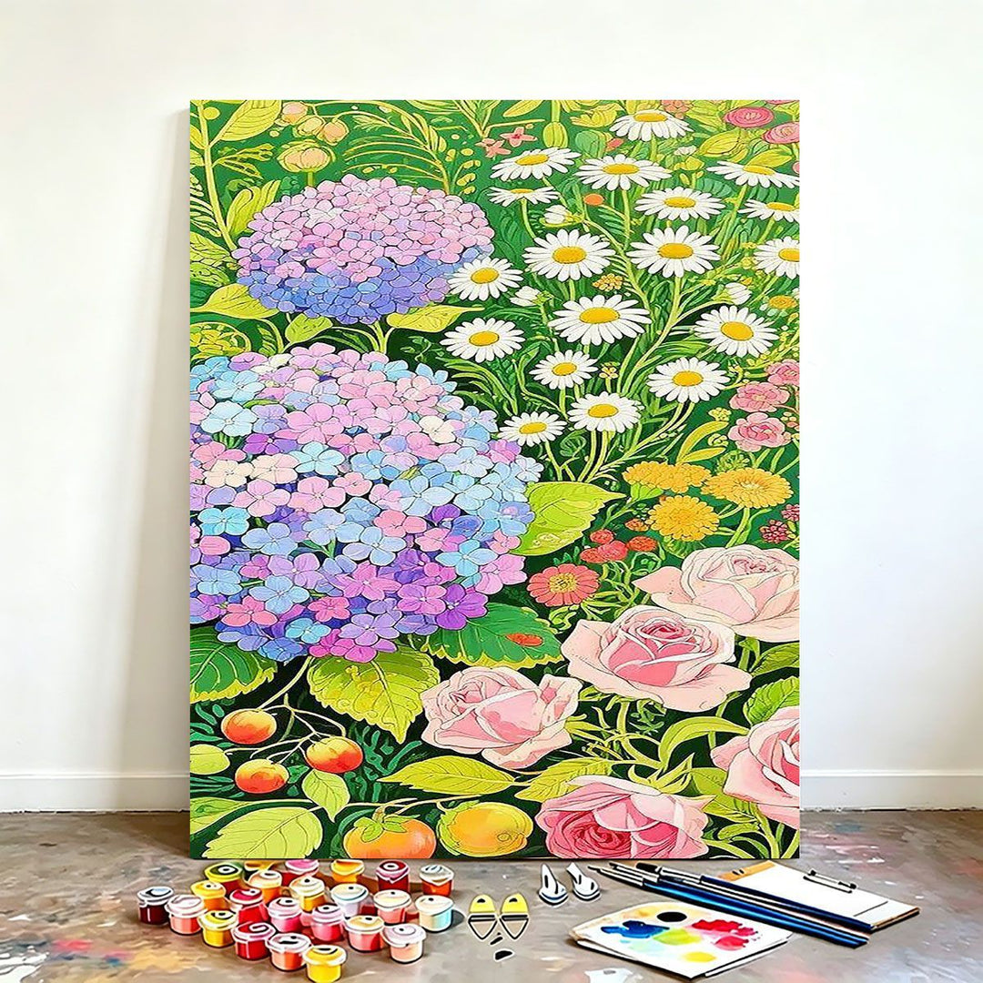 DIY Floral Canvas Painting Kit Stornfield
