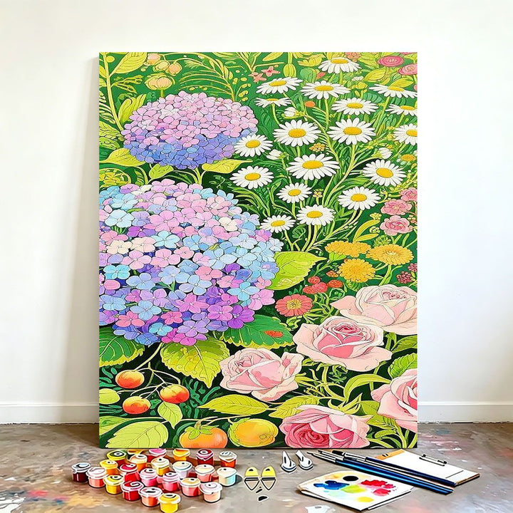 DIY Floral Canvas Painting Kit Stornfield