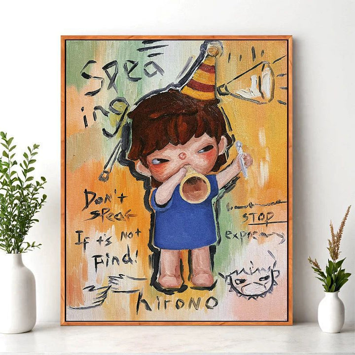 Cartoon Character Wall Art Print Stornfield