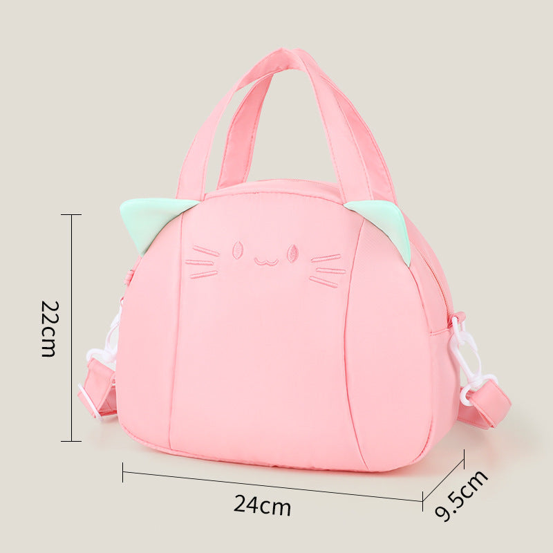Playful Cat Motif Shoulder Bag Stornfield