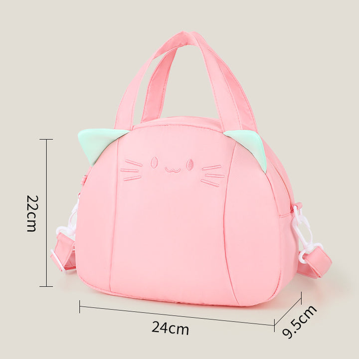 Playful Cat Motif Shoulder Bag Stornfield