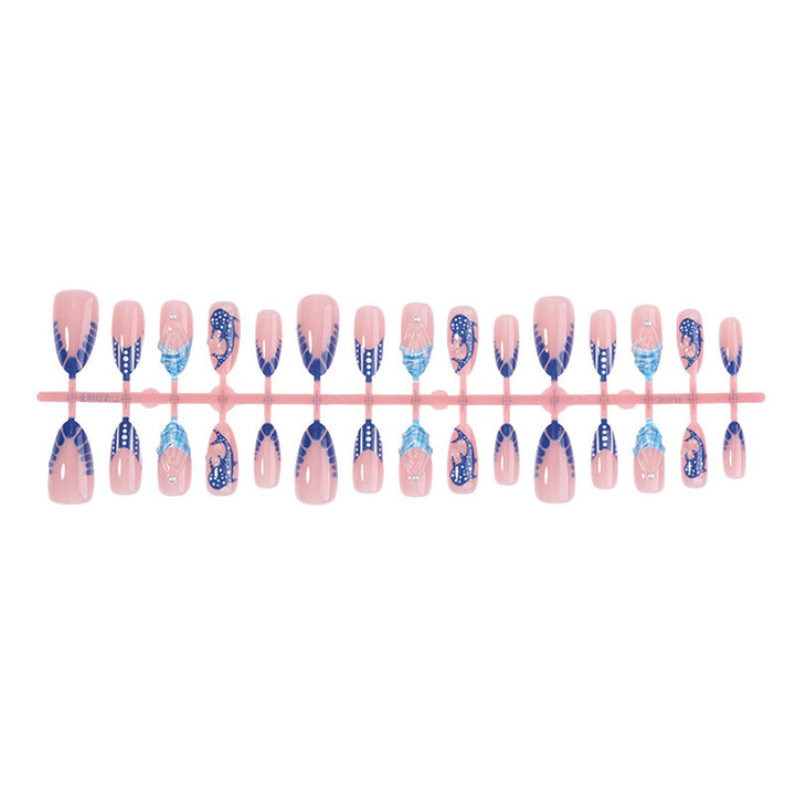 Acrylic nail set with elegant designs and glamorous accents Stornfield