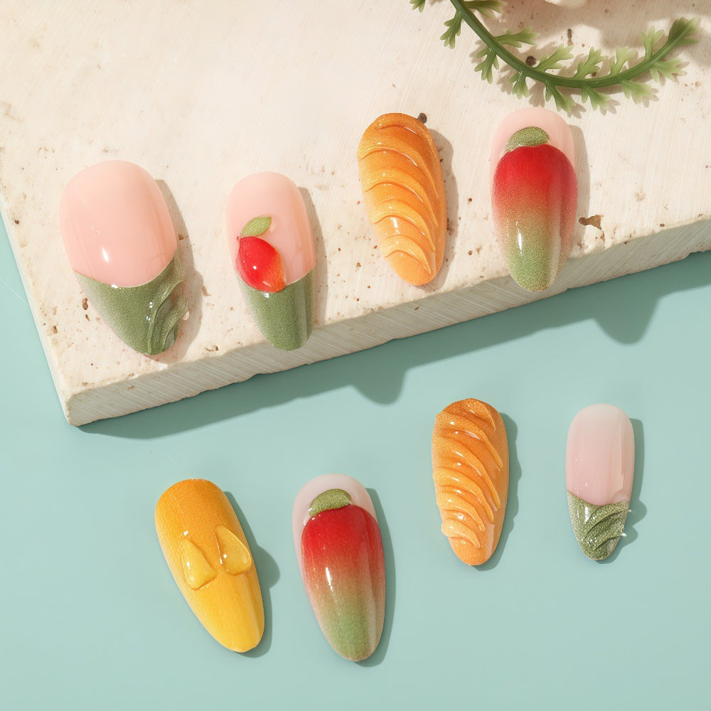 Artificial Nail Set with Fruity Design Stornfield