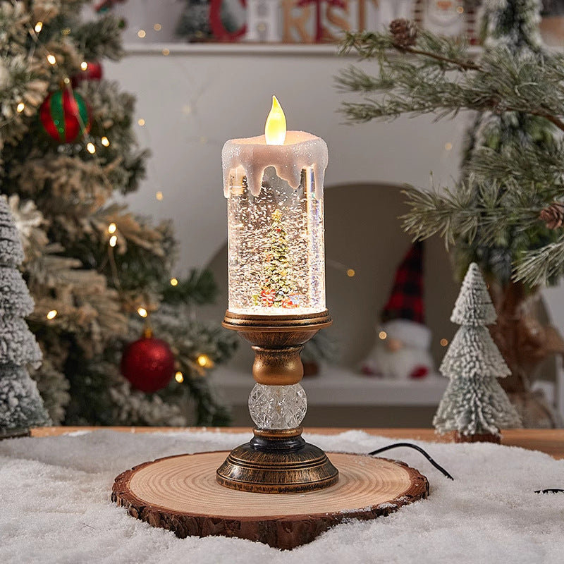 Christmas decoration lantern with snow globe Stornfield