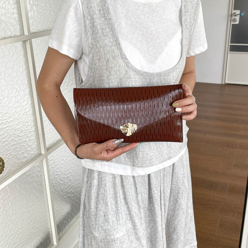 Elegant Patent Leather Evening Clutch