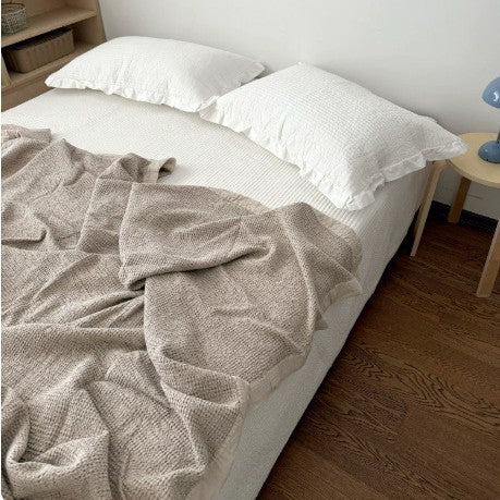 Waffle-Weave Cotton Lightweight Coverlet Bedspread