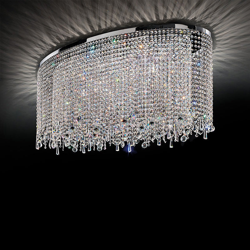 Elegant Crystal Flush Mount Lighting Fixture