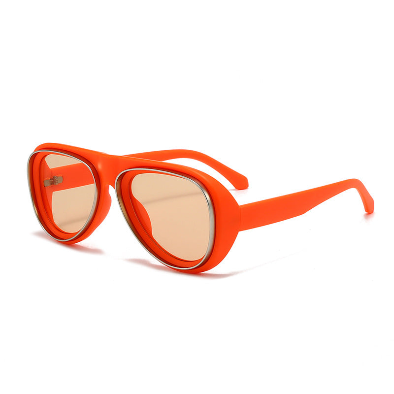 Women's fashionable retro sunglasses with wide frame Stornfield
