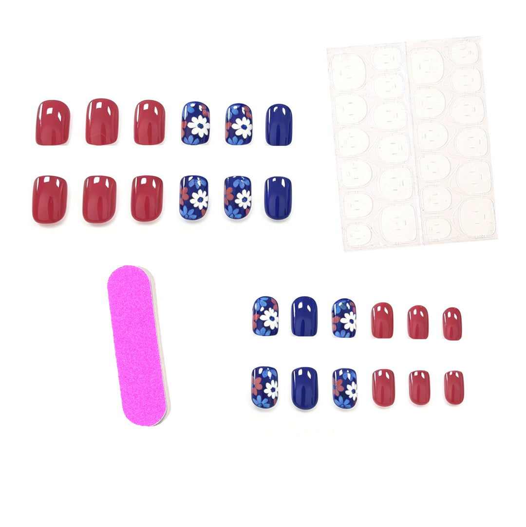 Floral Patterned Decorative Nail Art Enhancements Stornfield