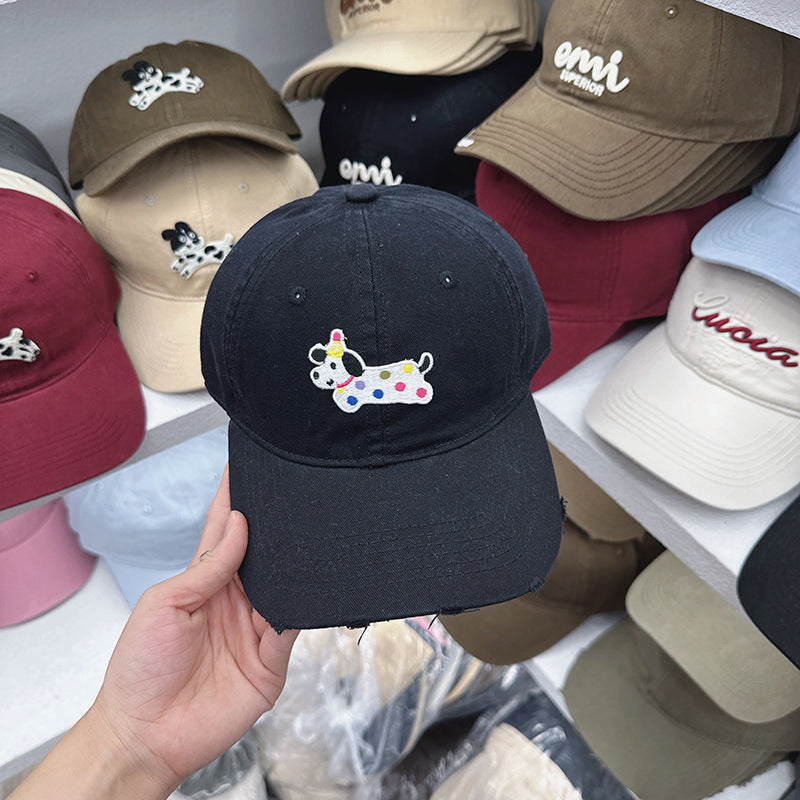 Women's Cute Embroidered Dog-Themed Baseball Cap Stornfield