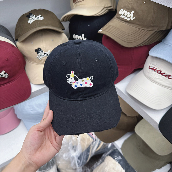 Women's Cute Embroidered Dog-Themed Baseball Cap Stornfield