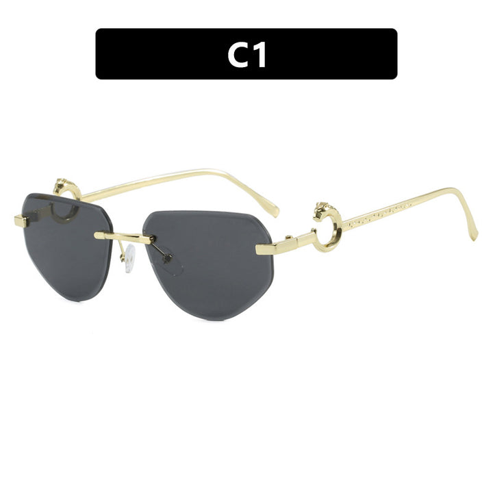 Women's trendy chic sunglasses in modern design with delicate metal frame Stornfield
