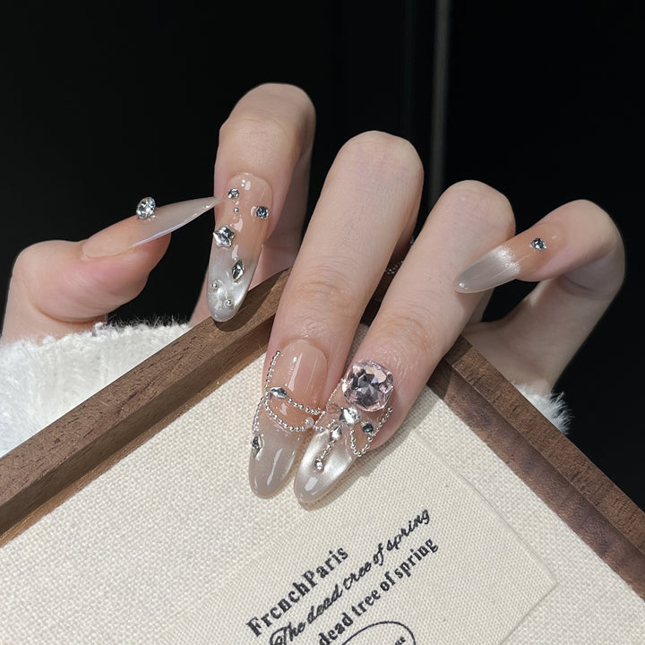 Luxury Rhinestone-Embellished Nail Art Extensions Stornfield