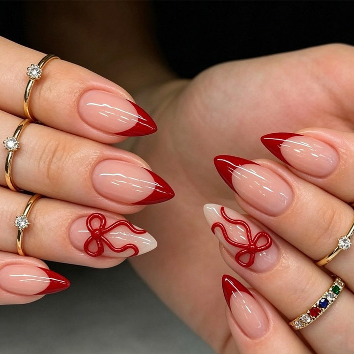 Nail art set with elegant design and glitter accents Stornfield