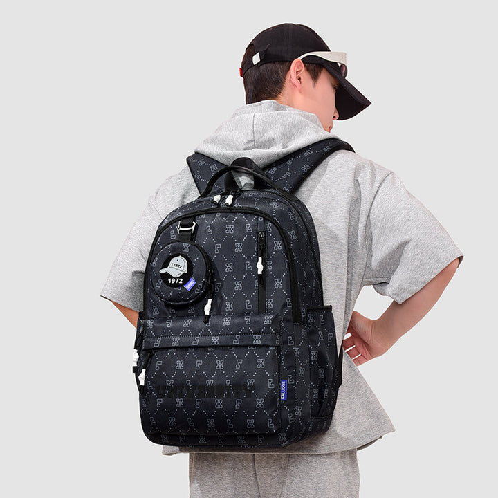 Multifunctional Geometric Patterned Backpack Stornfield