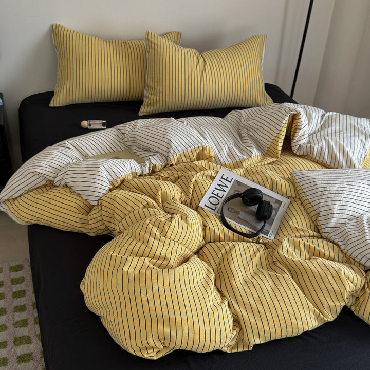 Modern Striped Duvet Cover Set