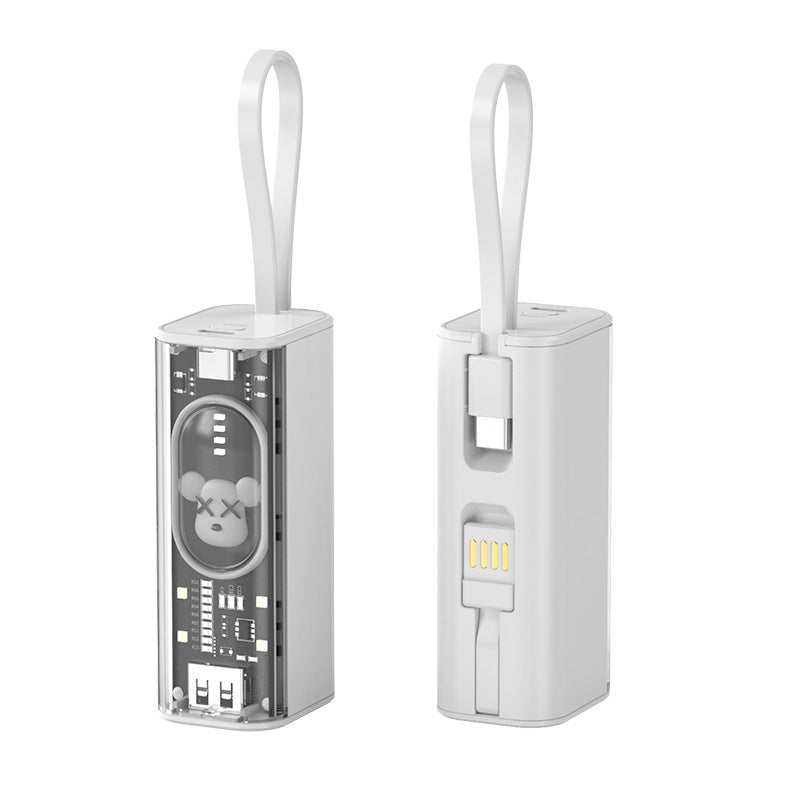 Portable power bank with integrated charging concept and practical carrying strap Stornfield
