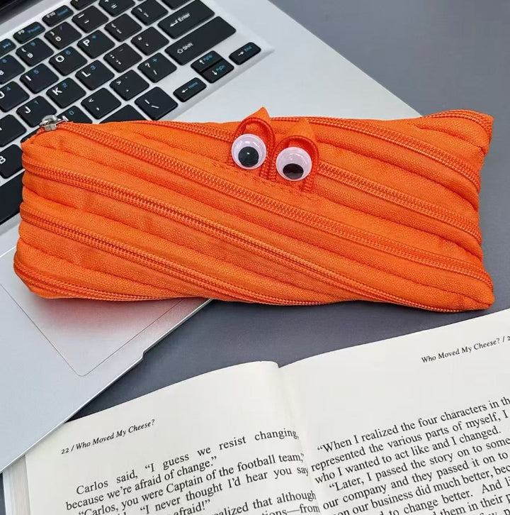 Creative Multi-Zipper Pencil Pouch
