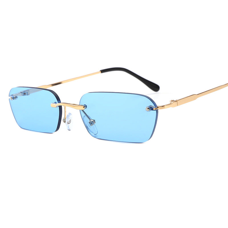 Women's fashionable rectangular sunglasses with luxurious metal frame Stornfield