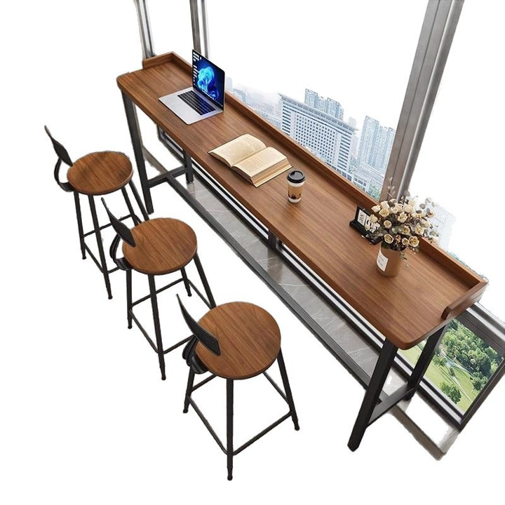 High-quality bar table with integrated storage Stornfield