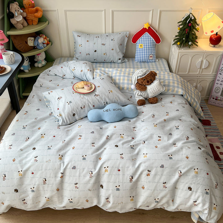 Playful Cartoon-Themed Bedspread Set