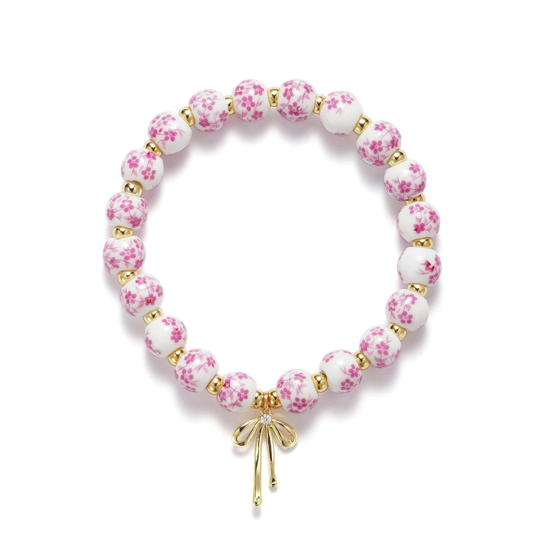 Floral Beaded Charm Bracelet Stornfield