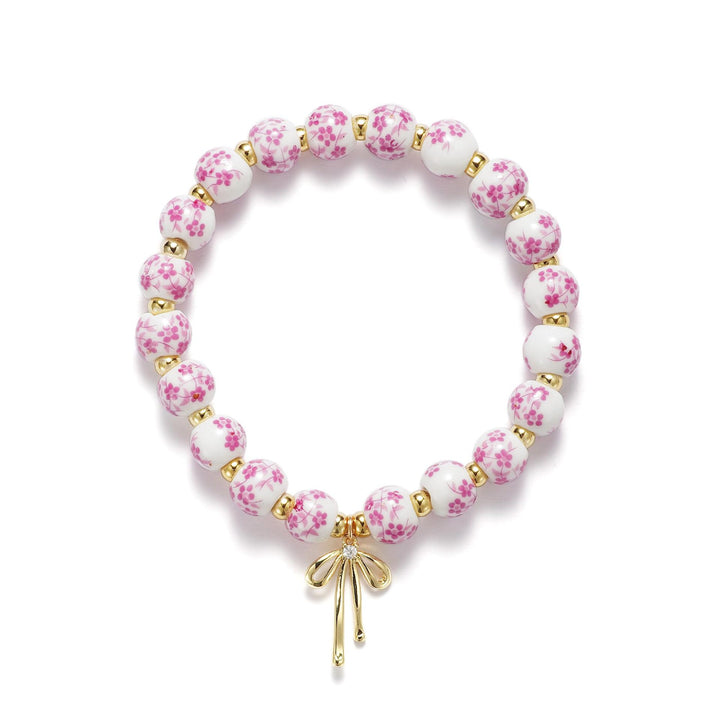 Floral Beaded Charm Bracelet Stornfield