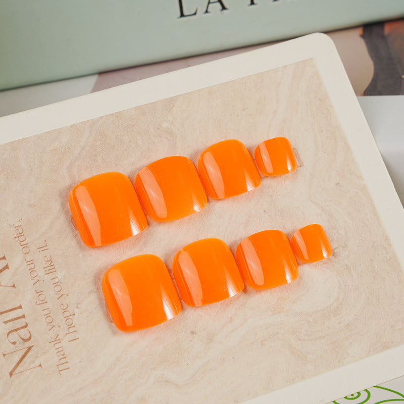 Glossy Square Press-On Toenail Set Stornfield