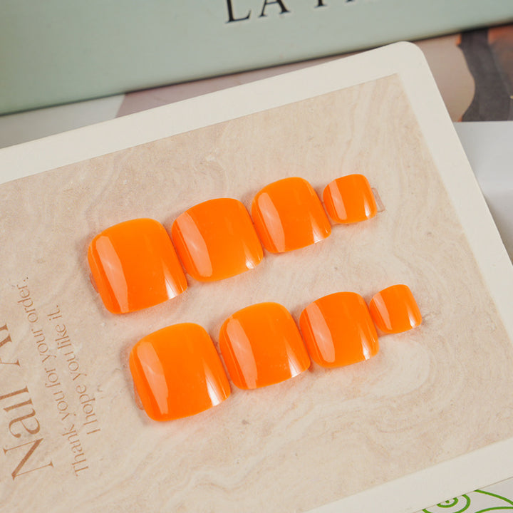 Glossy Square Press-On Toenail Set Stornfield