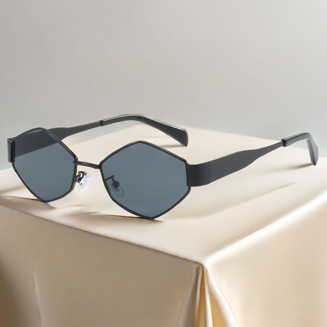 Chic Hexagonal Frame Sunglasses