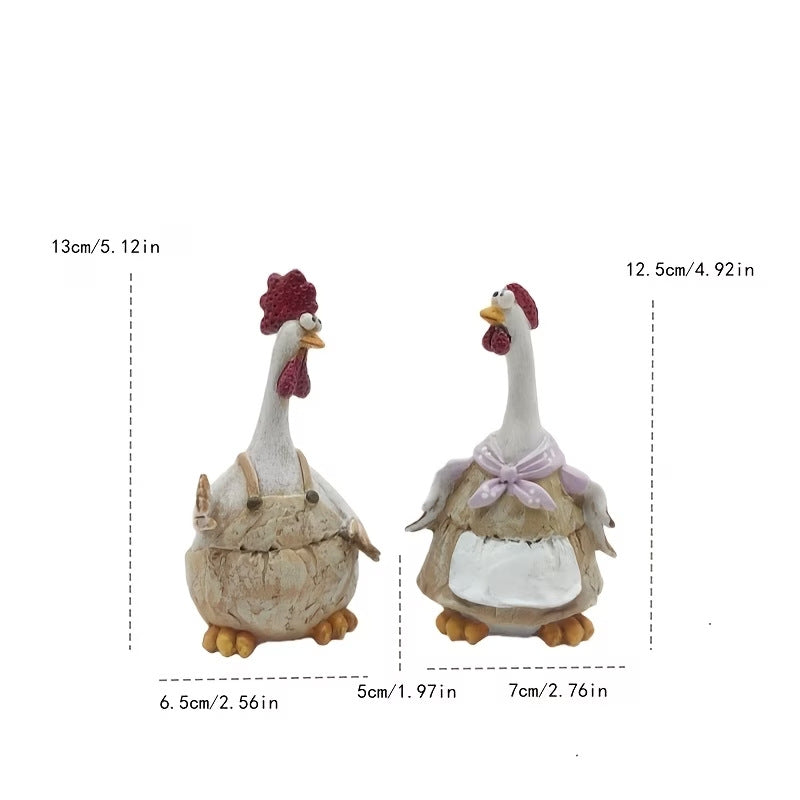 Decorative Hen Figurines
