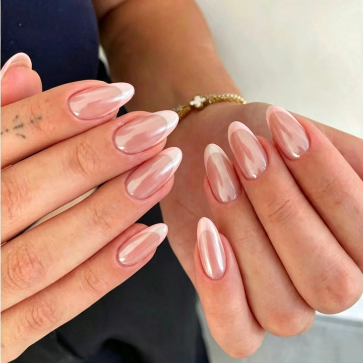 High-quality artificial nails with elegant French tip design Stornfield