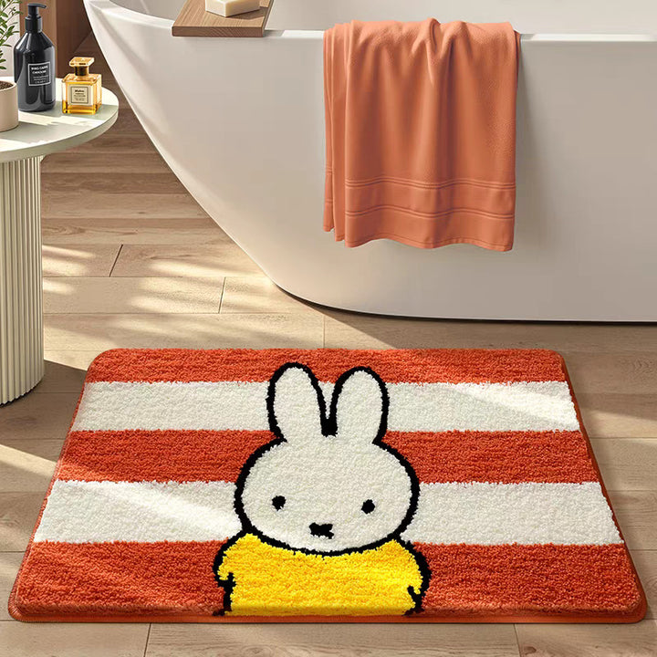 Cartoon-Themed Absorbent Bath Mat