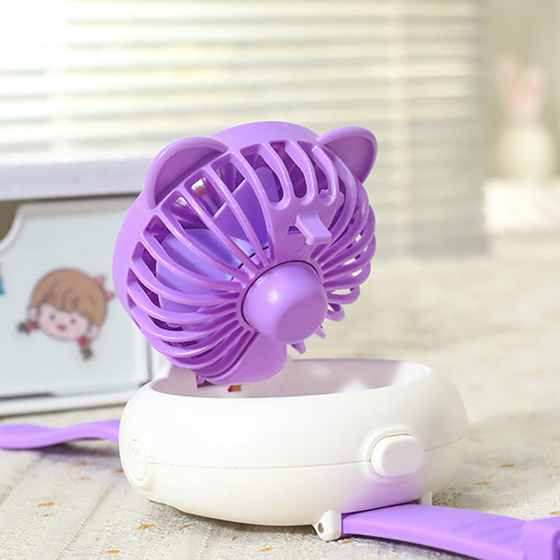Ladies Portable Hand Fan in Cute Animal Design Stornfield