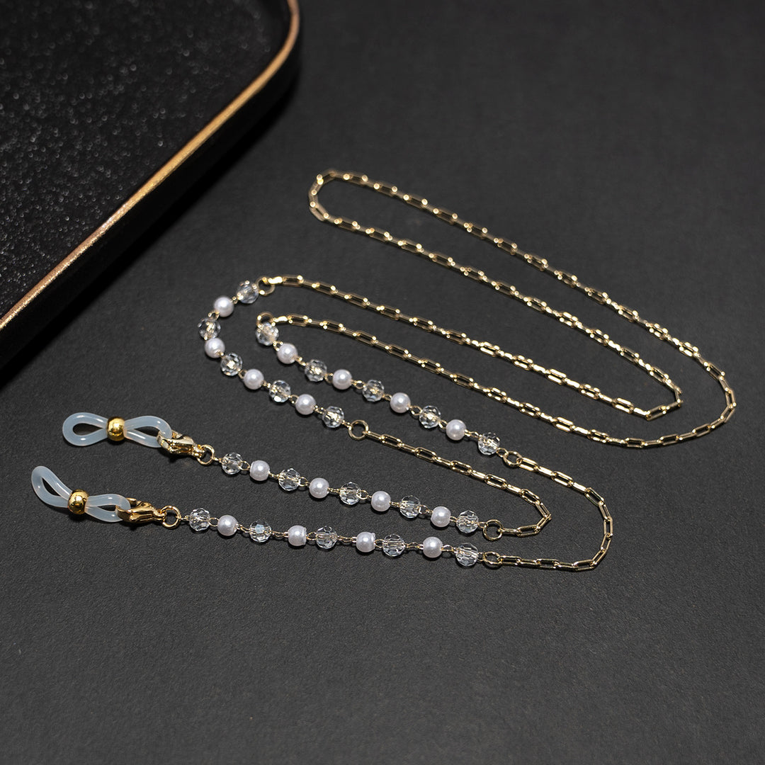 Crystal and Pearl Beaded Eyewear Chain Stornfield