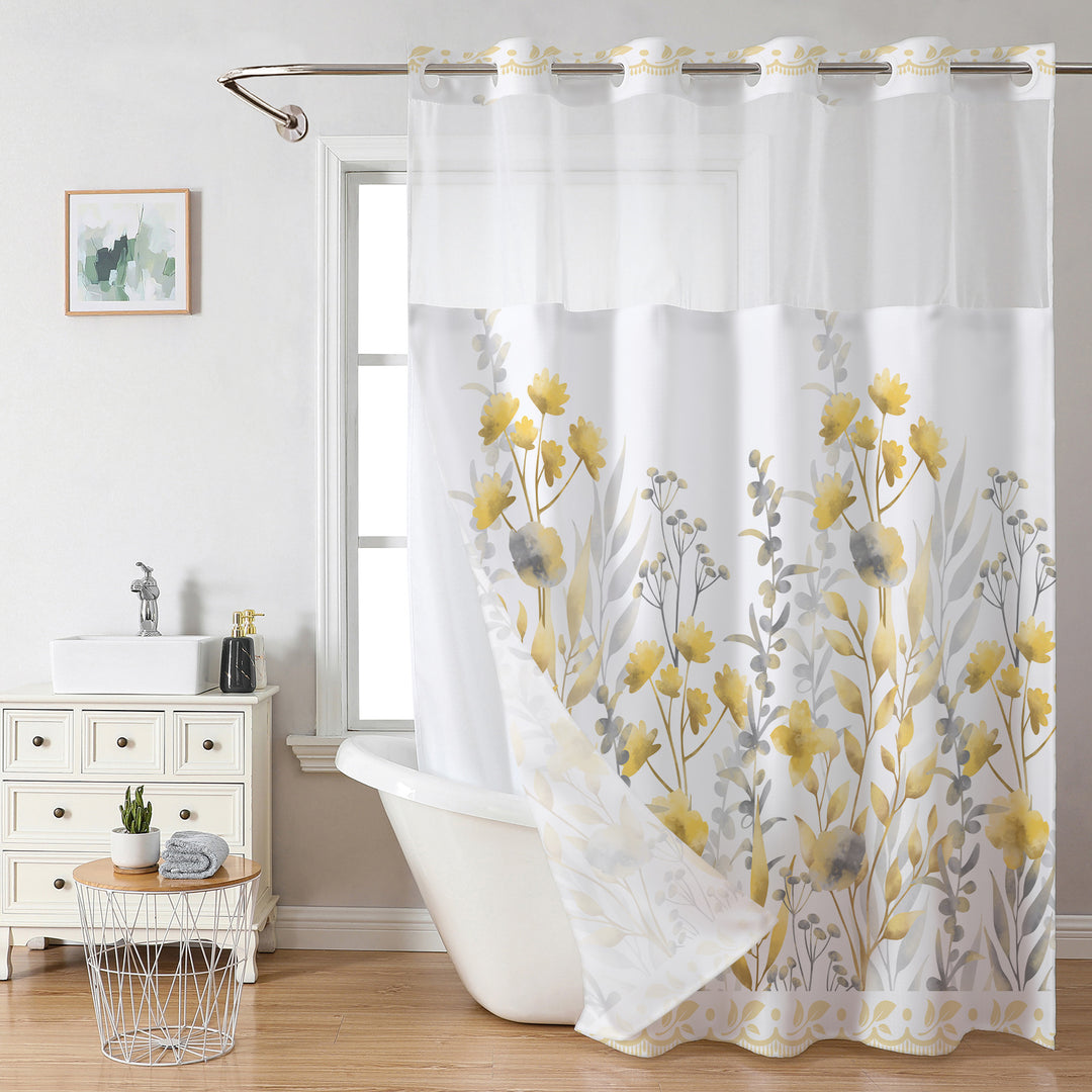 Floral Design Shower Curtain Stornfield
