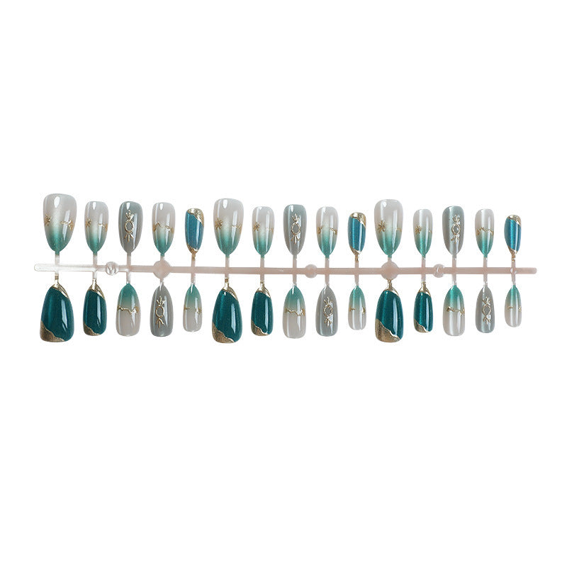 Glamourous Artistic Press-On Nail Set Stornfield