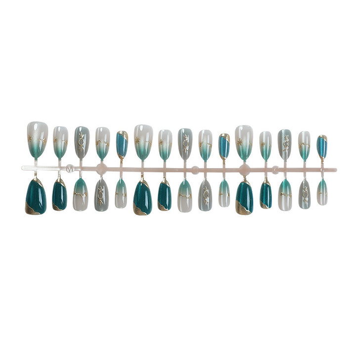 Glamourous Artistic Press-On Nail Set Stornfield