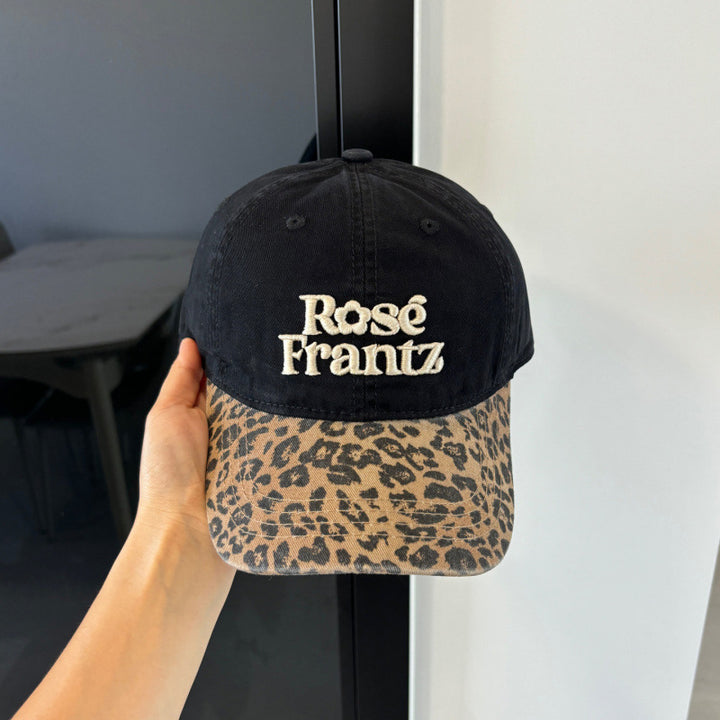 Women's Distressed Leopard Print Baseball Cap Stornfield