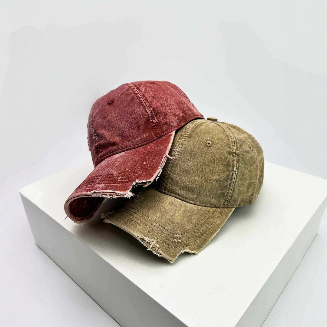 Men's Distressed Denim Baseball Hat Stornfield