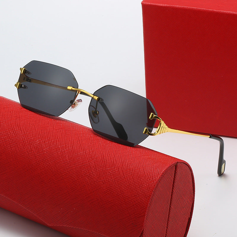 Ladies modern octagon sunglasses with stylish metal frame and polarized lenses Stornfield