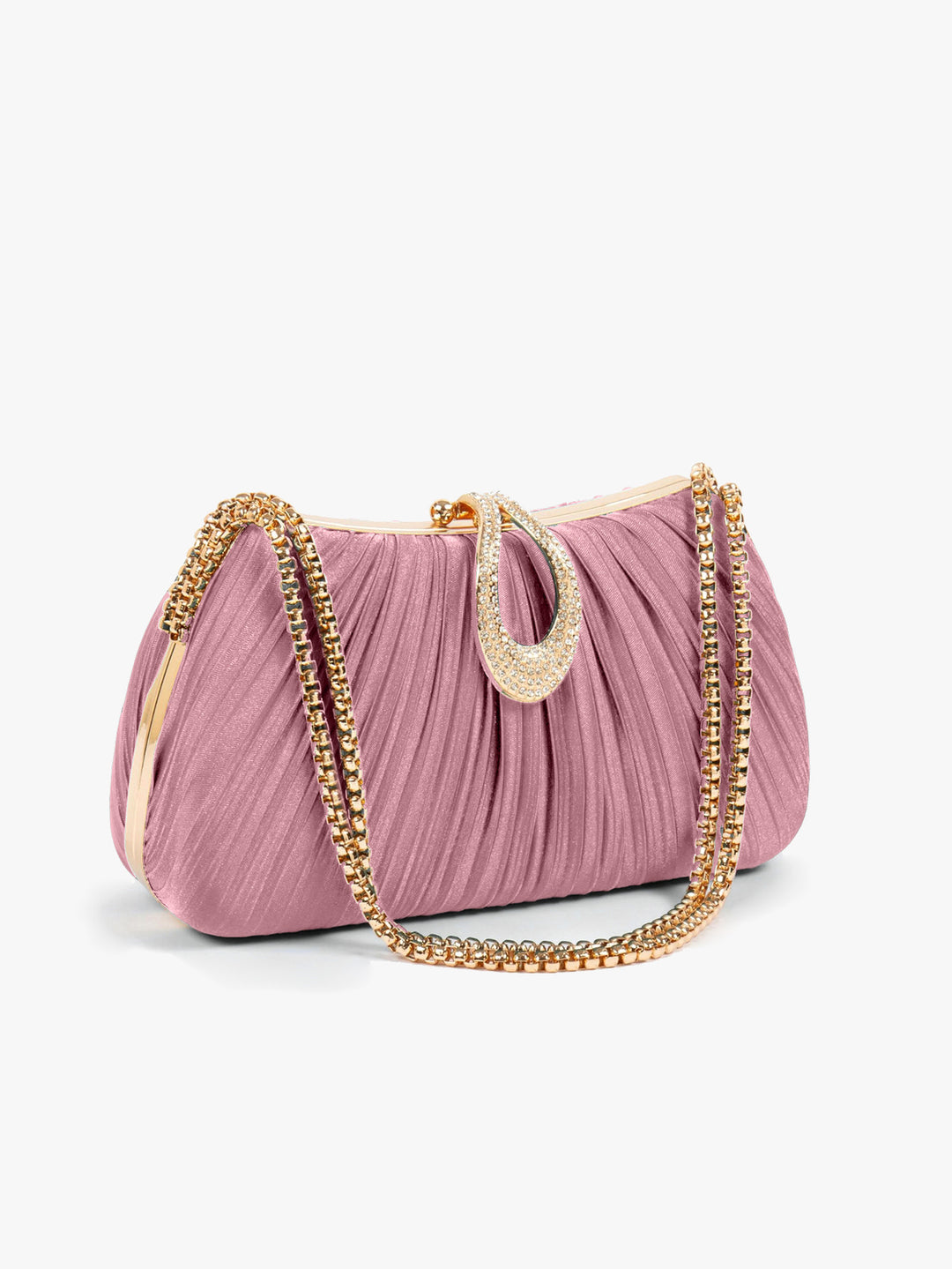 Luxurious Pleated Evening Clutch