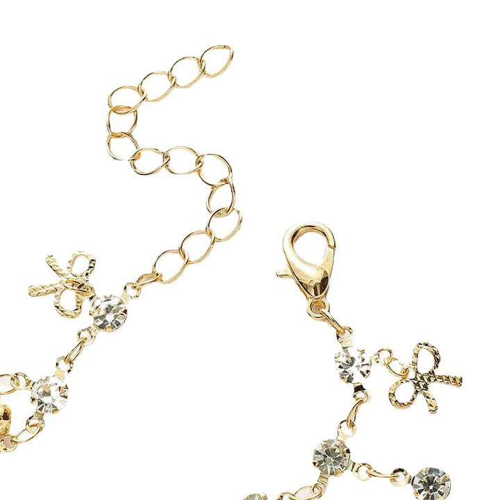 Crystal Bow Charm Bracelet Stornfield