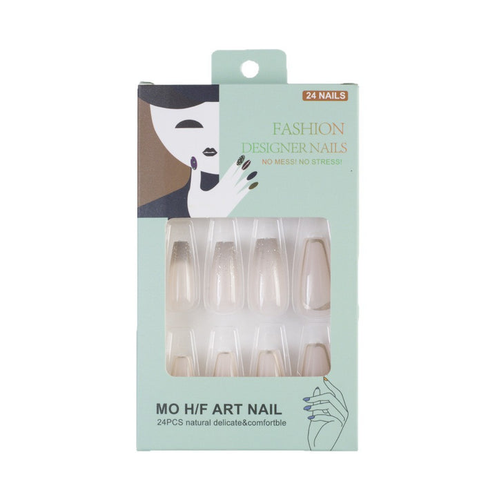 Artificial nails with elegant glitter accents Stornfield