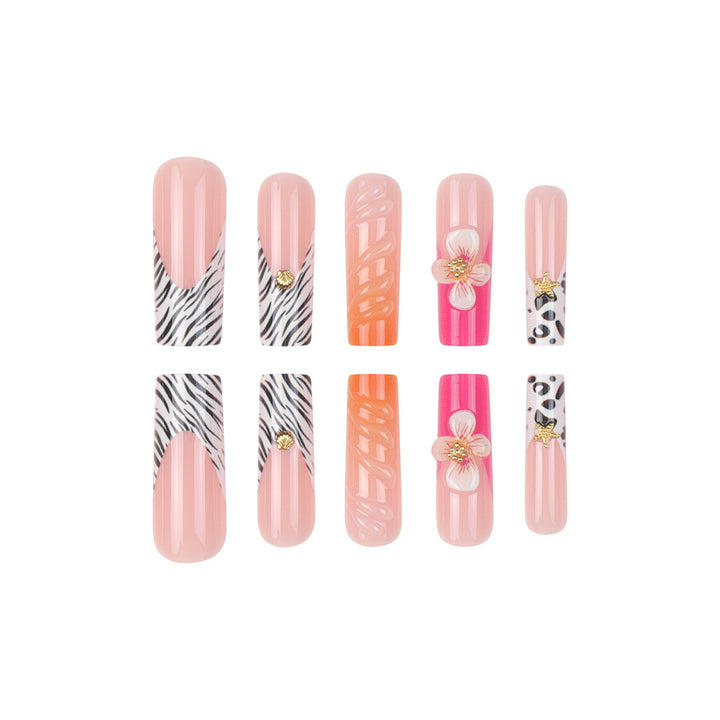 Floral Themed Press-On Nail Extensions Stornfield