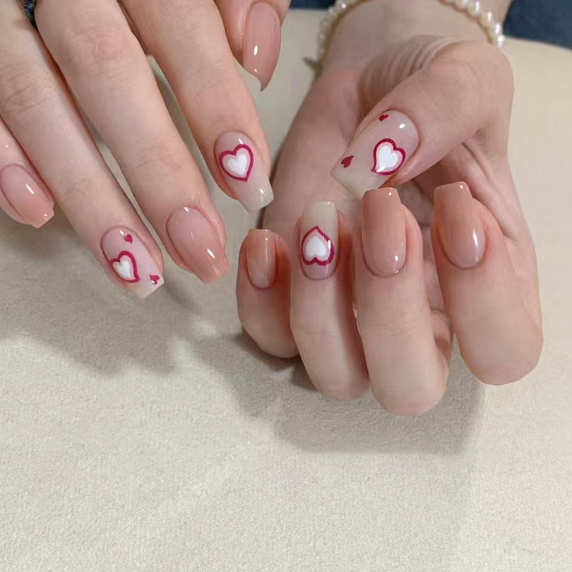 Heart Design Nail Art Kit