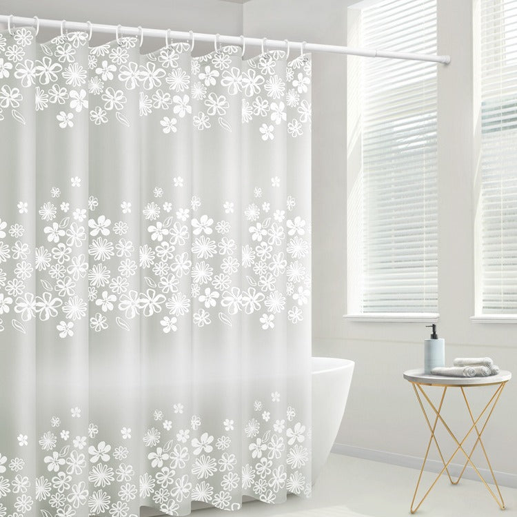 Floral Patterned Waterproof Shower Curtain Stornfield