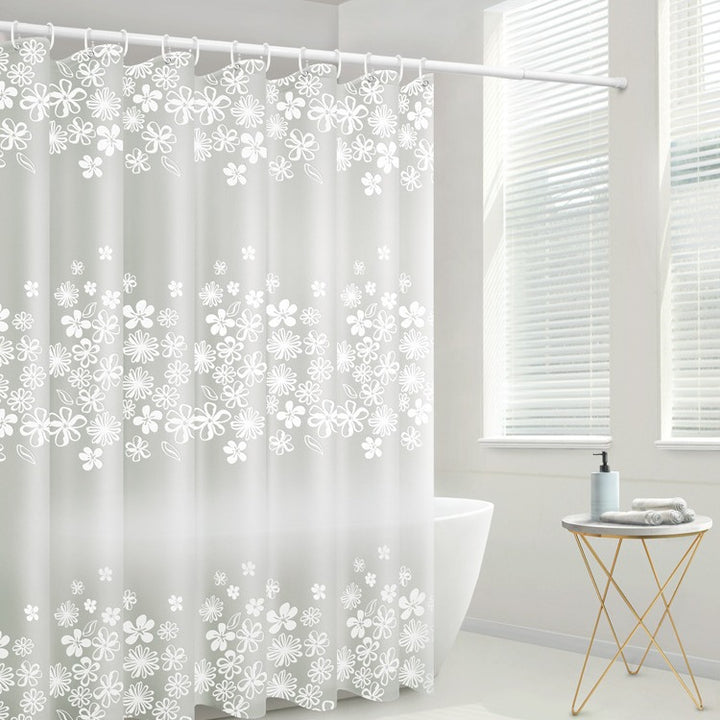 Floral Patterned Waterproof Shower Curtain Stornfield