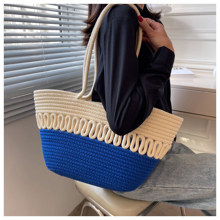 Elegant Handcrafted Beach Bag with Fine Braided Pattern Stornfield